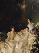 John Singer Sargent The Wyndham Sisters Lady Elcho,Mrs.Adeane,and Mrs.Tennanet (mk18) oil painting